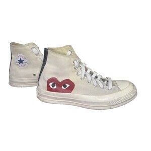 Converse X Comme des Garcons Chuck 70 Off White High Top Shoes Men 7 Women 9